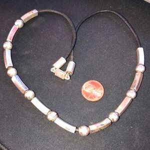 Mexico sterling silver beaded necklace